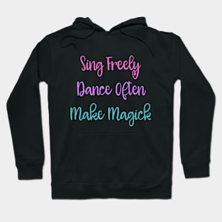 Bohemian Inspirational Make Magick Wicca Design Hoodie